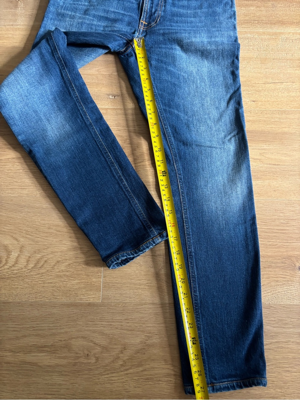 Nudie Jeans Lean Dean Blue Ridge Cotton Stretch Jeans W30 L32 - Picture 13 of 16